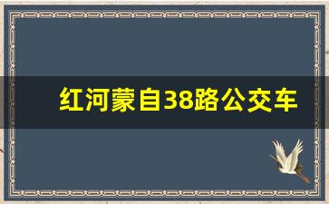 红河蒙自38路公交车路线图_云南红河州