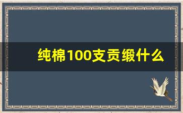 纯棉100支贡缎什么意思_40支纯棉是什么意思