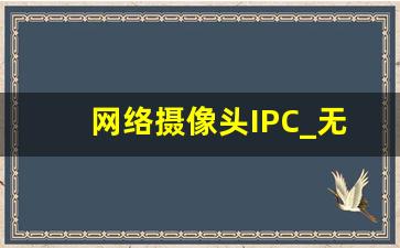 网络摄像头IPC_无线监控摄像头需要网络吗