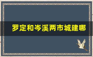 罗定和岑溪两市城建哪个好