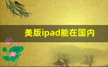 美版ipad能在国内保修吗_美版蜂窝ipad不能抵扣