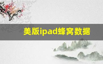 美版ipad蜂窝数据_添加蜂窝号码