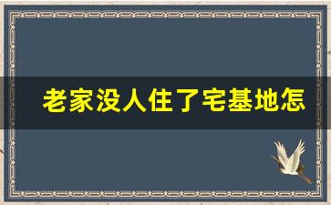 老家没人住了宅基地怎么处理