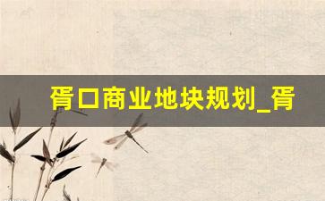 胥口商业地块规划_胥口镇最近拆迁计划公示