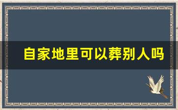 自家地里可以葬别人吗_坟未经同意埋在别人地里