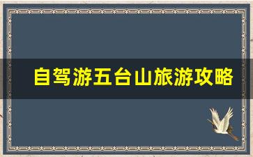 自驾游五台山旅游攻略_五台山十大骗局