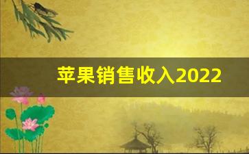 苹果销售收入2022