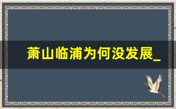 萧山临浦为何没发展_临浦在萧山地位高吗