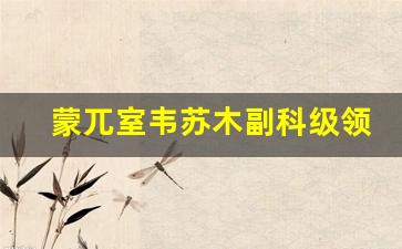 蒙兀室韦苏木副科级领导公示_额尔古纳市干部任前公示