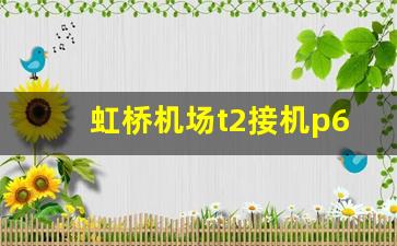 虹桥机场t2接机p6哪层好_上海虹桥机场T2接人怎么接