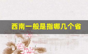 西南一般是指哪几个省_华南一般是指哪几个省