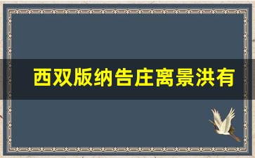 西双版纳告庄离景洪有多远_告庄离景洪远吗