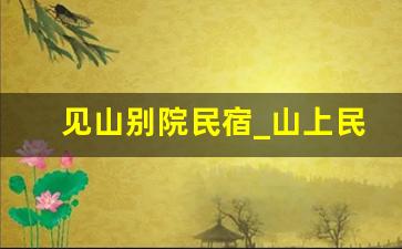 见山别院民宿_山上民宿效果图