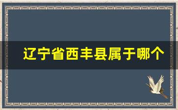 辽宁省西丰县属于哪个市