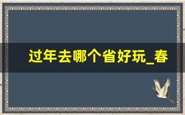 过年去哪个省好玩_春节去哪里好