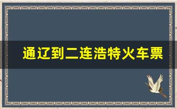 通辽到二连浩特火车票_通辽到呼和浩特的火车票