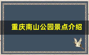 重庆南山公园景点介绍_重庆渝北十大必去景点