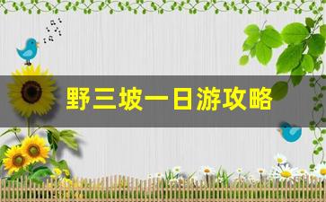 野三坡一日游攻略