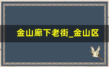 金山廊下老街_金山区哪里最热闹