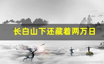 长白山下还藏着两万日军吗_长白山秘密军事基地