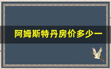 阿姆斯特丹房价多少一平方_荷兰的房价大约多少