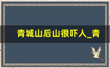 青城山后山很吓人_青城山阴气太重