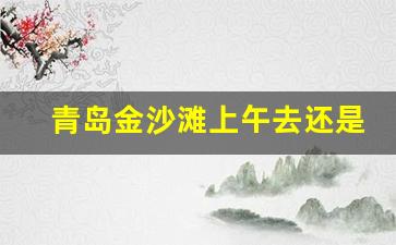 青岛金沙滩上午去还是下午去_青岛一日游怎么安排