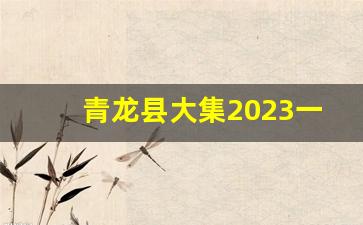 青龙县大集2023一览表