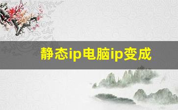 静态ip电脑ip变成169开头