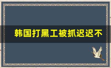 韩国打黑工被抓迟迟不放人