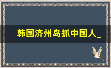 韩国济州岛抓中国人_济州岛被扣押报警有用吗