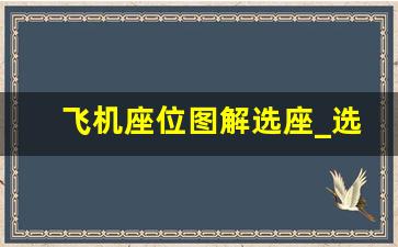 飞机座位图解选座_选飞机座位的方法和技巧