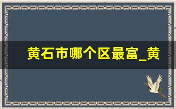 黄石市哪个区最富_黄冈市黄石市哪个繁华