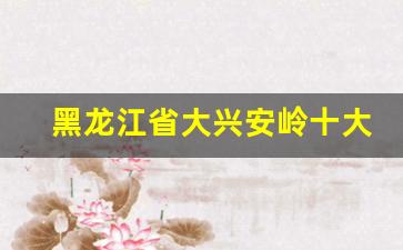 黑龙江省大兴安岭十大特产_黑龙江省特产